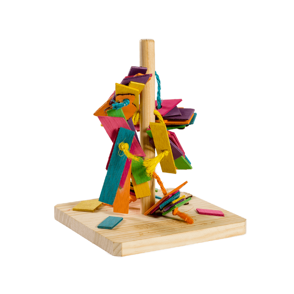 Árbol de Madera para Conejos y Roedores
