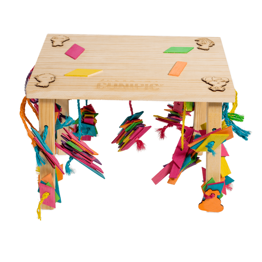 Mesa de Madera para Conejos y Roedores