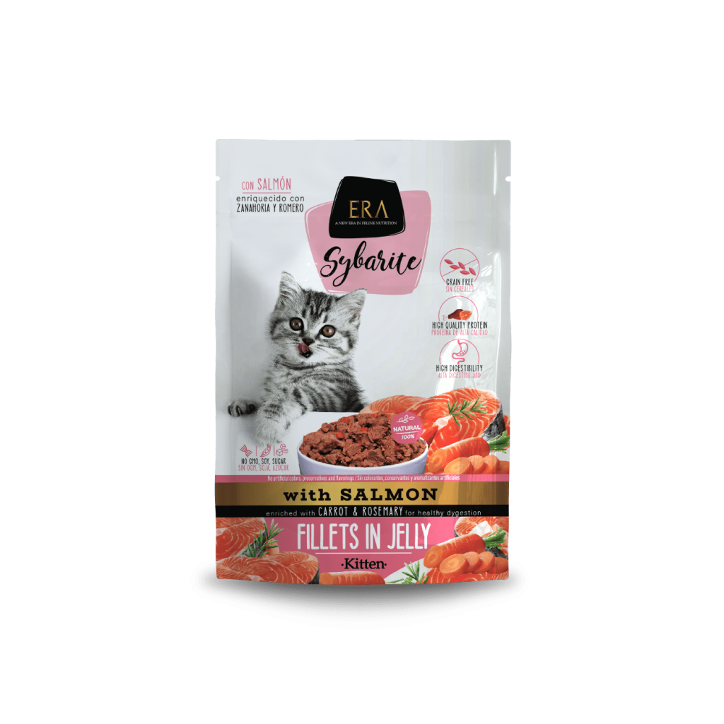 Alimento Húmedo ERA Sybarite Kitten de Salmón con Zanahoria y Romero para Gatitos