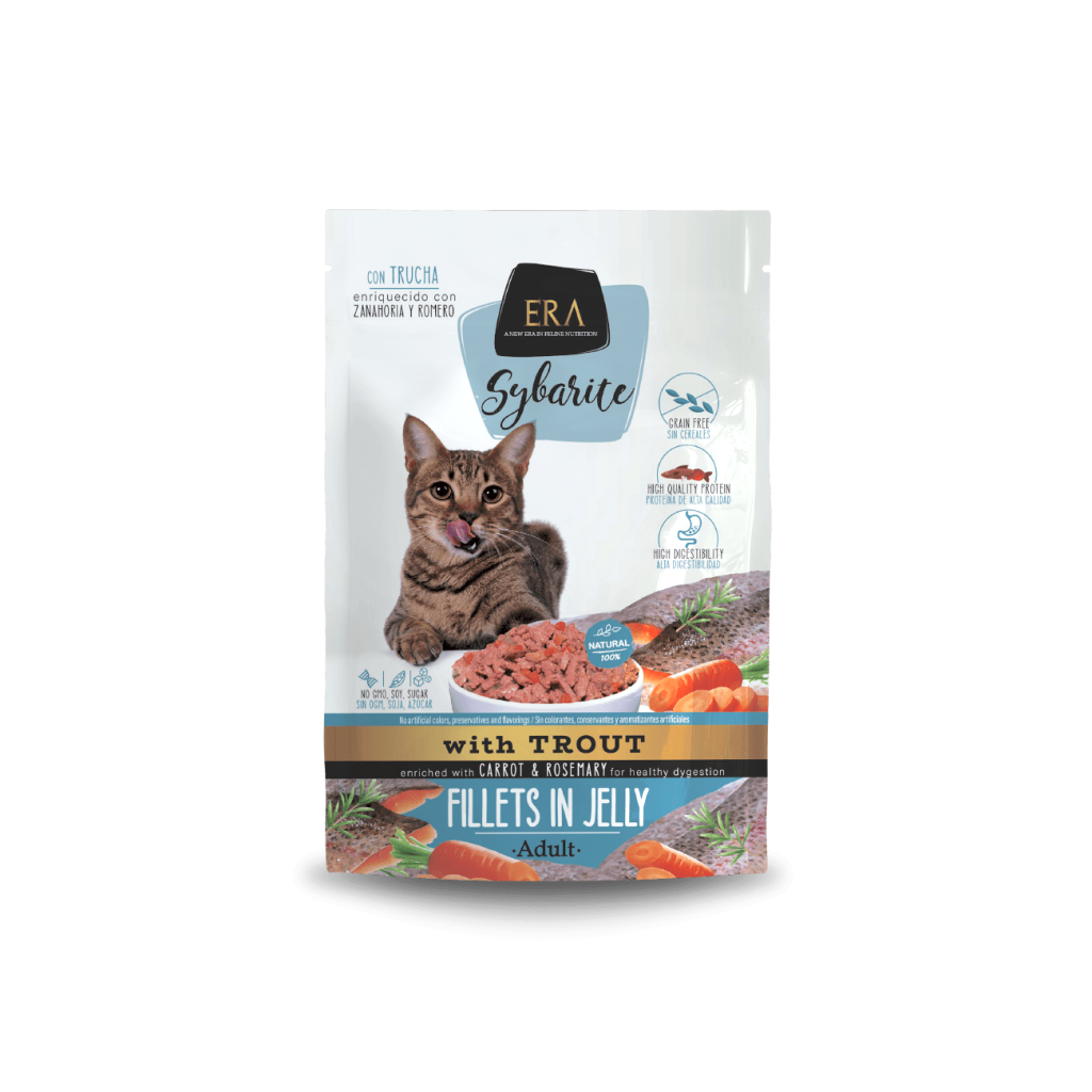 ERA Sybarite Adult Trout Wet Food with Carrot and Rosemary for Cats